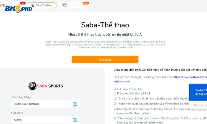 saba sports bk8 Saba Sports BK8 cung cấp da dạng bộ môn thể thao hấp dẫn